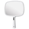 thumbnail image 3 of MIRRORVANA® Large Hand Held Mirror with Comfy Handle for Women and Men - Personal Barber Haircut Mirror to See Back of Head - Espejo de Mano - 9" x 13" (White), 3 of 8