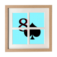 thumbnail image 1 of Ocho poker de espadas Pantalla de escritorio de pared de marco 4 aperturas, 1 of 4