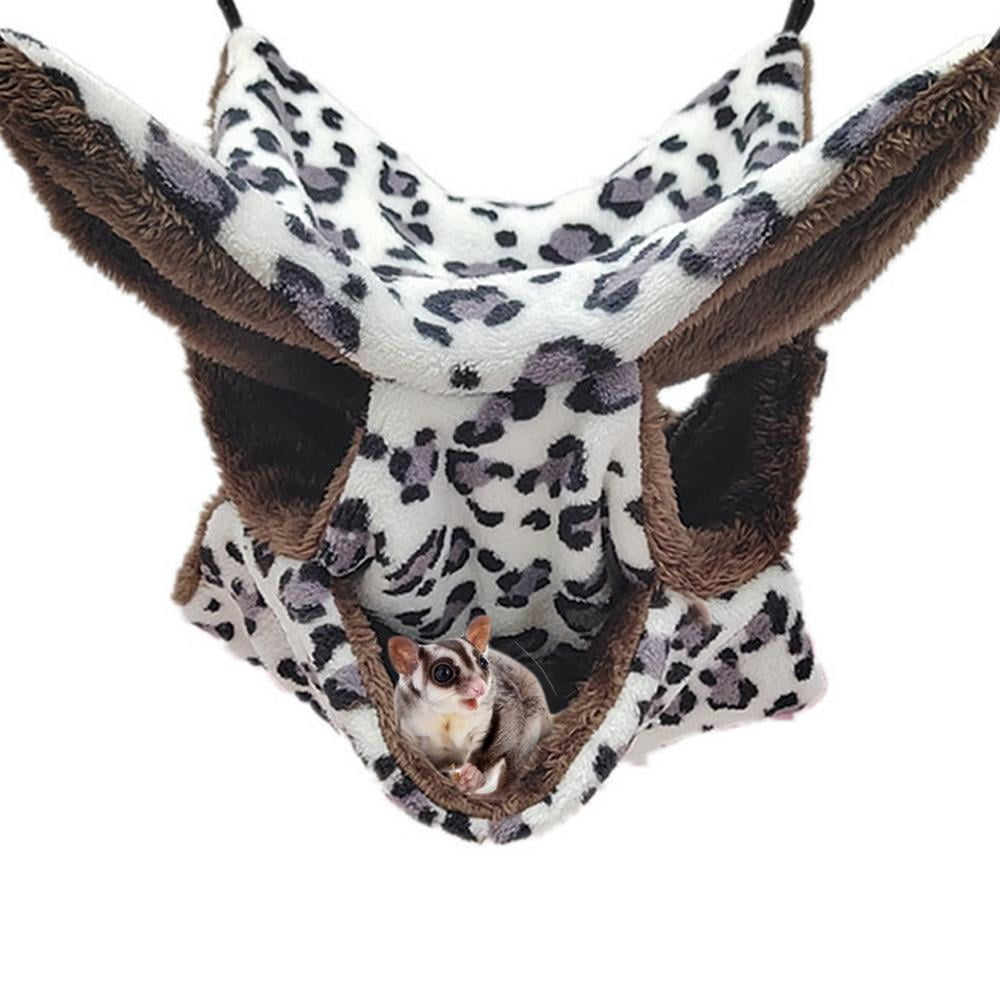 Huoge Ferret Hammock 3Tier Bearded Dragon Hammock Warm Pet Bed Ferrets