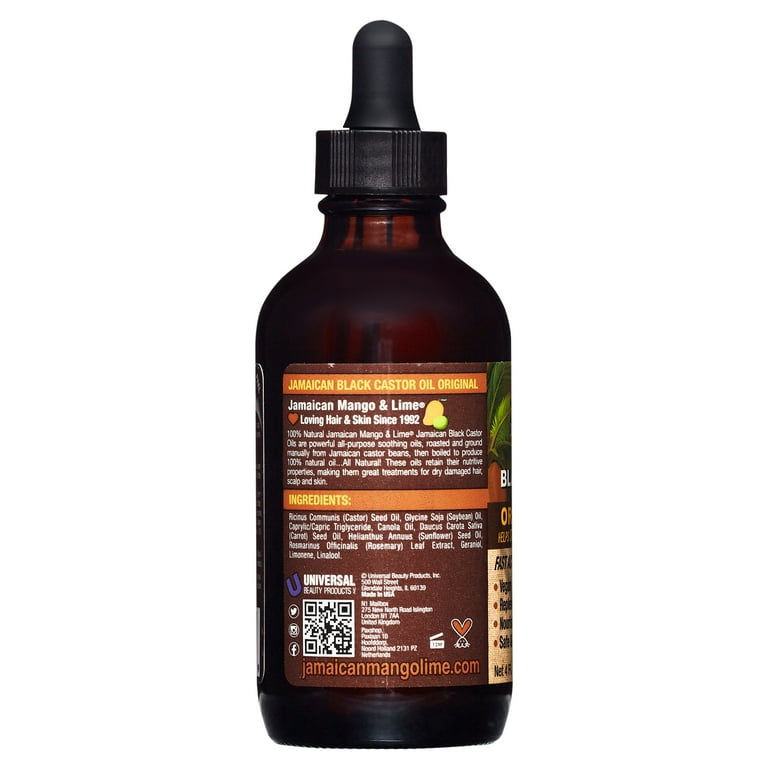 Jamaican Mango & Lime Pure Castor Hair Oil ,4 fl oz