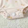 thumbnail image 5 of YUIVH Toddler Baby Girl Summer Clothes Toddler Girls Summer Sleeveless Star Prints Triangle Romper Bodysuits Summer Clothes Vintage Floral Romper, 5 of 9