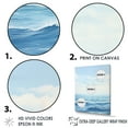 thumbnail image 3 of Designart "Dreamscape Of Oceans Infinity II" Minimalism Floater Framed Wall Art Living Room, 3 of 5