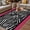 Black Dark Pink, variant on Zebra Printed Outdoor Rug for Patio/Deck/Porch, Non-Slip Large Area Rug 5 x 8 Ft, Modern Geometric Balck White Stripes Indoor Outdoor Rugs Washable Area Rugs, Reversible Camping Rug Carpet Runner