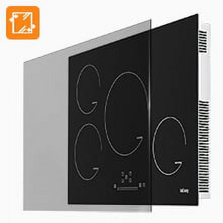 IsEasy Ceramic Cooktop, 30" 4 Burners Induction Stovetop, 9 Power Levels, Sensor Touch Control, Child Safety Lock, Timer