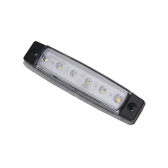 Raindrops  6 LED Rear Light Brake for Trailer Tail Signal Lights White