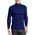 thumbnail image 1 of John Ashford - Camiseta básica con cuello simulado para hombre, azul, grande, 1 of 1