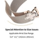 thumbnail image 4 of For Huami Amazfit Bip U Milanese Band Stainless Steel Watch Strap Clover Decor, Size: S - Gold Black, 4 of 5