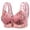 Pink, variant on Bras for Women Floral Front Closure Bra Comfort Push up Ice Silk Underwire Khaki, L