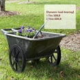 thumbnail image 5 of 20" Flat Free Tire Cart Wheels Replacement Rubbermaid Wheelbarrow Wheels Garden Cart Replacement Wheel With 5/8" 3/4" Bearing For Utility Carts/Lawn Cart/Wheelbarrow 2PACK$$Garden & Patio, 5 of 7