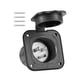 thumbnail image 2 of sweethay Enchufe fácil de conectar y duradero a prueba de agua para RVs American Standard Oculto RV Socket negro Type3 NO3, 2 of 6