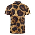 thumbnail image 5 of Aesthetic Leopard Print Men Zipper T-shirt Summer Casual Short Sleeve T-shirt Top, 5 of 7