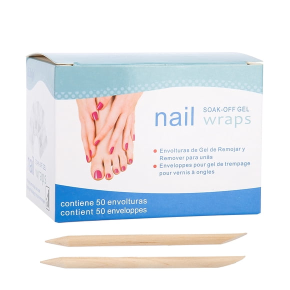 Papel de aluminio NikouMX para quitar esmalte de uñas 50 unidades almohadillas de remojo de gel durabilidad mejorada