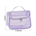 thumbnail image 2 of OCCOA Large Capacity Travel Makeup Bag Portable Cosmetic Storage Organizer Waterproof Toiletry Bag Multifunctional Travel Accessories Pouch for Women, Purple, 2 of 6