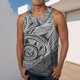 thumbnail image 1 of Camiseta sin mangas de cuello redondo para hombre, ropa deportiva para el hogar, pijamas, camiseta de color liso, blusa deportiva, blusa de poliéster para hombre, 1 of 5