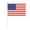 H002- B, variant on Mini Flags, American Flags, 4Th of July Flags, 12 in Plastic Poles, 5X8 in Fabric, Parades, 12 Pack