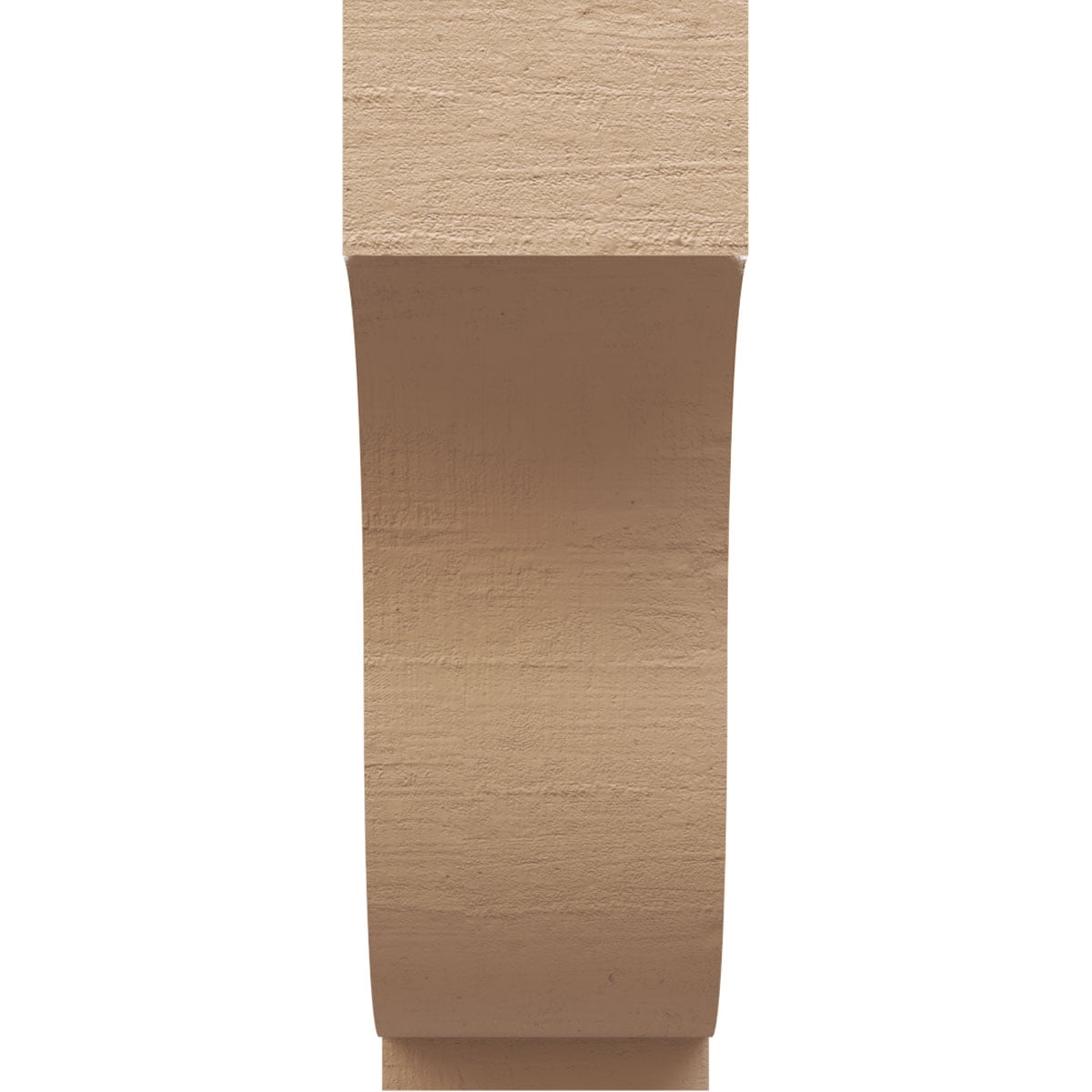2"W x 4"D x 6"H Classic Van Buren Rough Cedar Woodgrain TimberThane Corbel, Primed Tan