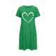 thumbnail image 4 of Camisón corto de mujer, vestido de largo medio con estampado de moda, camisón corto extragrande de mujer, camisón de manga corta con estampado de pecho a la moda, camisón de mujer, 4 of 6