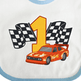 thumbnail image 4 of Inktastic Number One Race Car Boys or Girls Baby Bib, 4 of 4