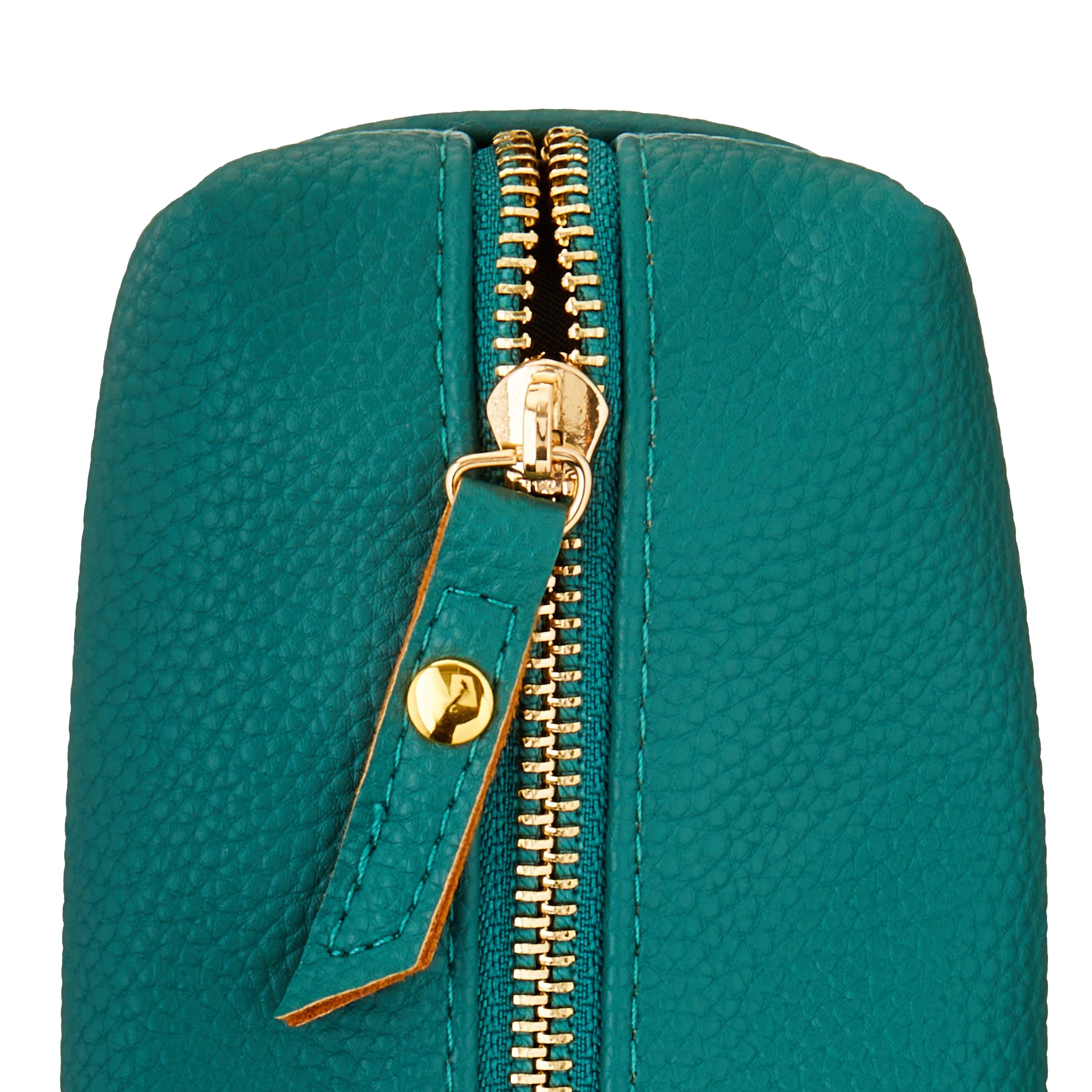 Pen+Gear Simulated Leather Pencil Pouch, Green