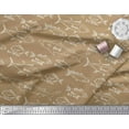 thumbnail image 3 of Soimoi Brown Cotton Poplin Fabric Fish Ocean Print Sewing Fabric Yard 42 Inch Wide, 3 of 3