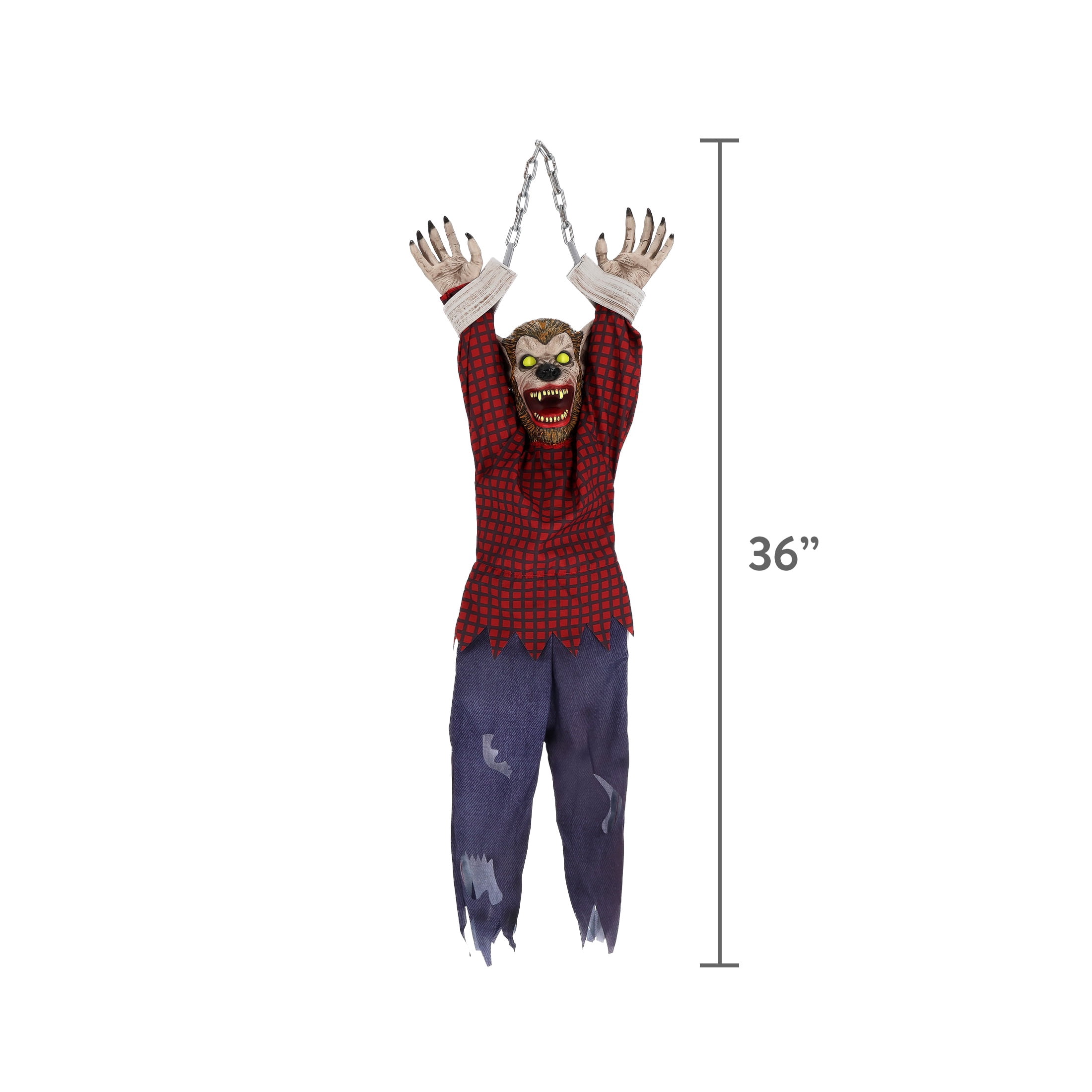 Shaking Werewolf Outdoor Decoration, Multicolor, 36", Halloween by Way To Celebrate