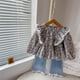 thumbnail image 5 of Jumpingount Conjunto de abrigo para niña, traje para niño, ropa para niños, ropa exquisita para diario al aire libre, Top de costura de Type2 NO2, 5 of 6