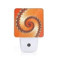 thumbnail image 1 of Balery Orange Rotating Luz Nocturna LED con Sensor Automático, Enchufe con Sensor Crepuscular, Luz Suave de 0.5W para Dormitorio, Pasillo, Baño-EU, 1 of 7
