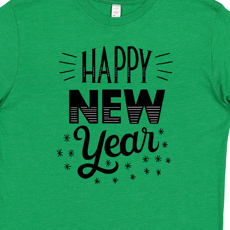 Inktastic Happy New Year in Hand Lettering Youth T-Shirt - image 3 of 4