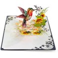 thumbnail image 3 of CUTPOPUP Mothers Day Card Pop Up, 6x8in. Humming Bird 3D Pop-up Greeting, Birthday Card for Women, Wife, Grandma, Daughter, Mom & All Occasions (Hummingbird Sunflower), 3 of 3