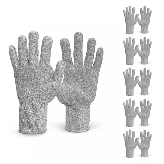 Grey Glass Fiber Liner Glove M, 5 pairs