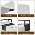 thumbnail image 6 of 2-Tier Washer and Dryer Countertop with Shelf or Drawers, Laundry Countertop Cover with Non-Slip Pad, 54"X27.5" Laundry Topper for Folding Clothes Over Washer and Dryer, White, 6 of 6
