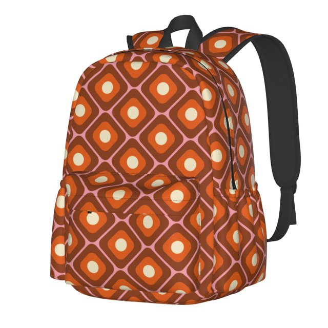 Disketp 60s and 70s Aesthetic Mochila Escolar de Gran Capacidad y Peso Ligero, Mochila de Viaje Ideal para Escuela, Trabajo y Uso Diario, Cómoda y con Estilo