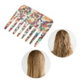 thumbnail image 5 of Unique Bargains 1 Pc Portable Marble Wide Tooth Comb Colorful Acetate Sheet, 5 of 5