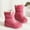 Hot Pink, variant on Mwjwdo Waterproof Insulated Winter Snow Boots Cozy Thickened Non-Slip Flat Bottomed Footwear for Girls Perfect for Rainy and Snowy Days Hot Pink 30
