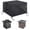 Black, variant on Kiplyki 30" x 30" x 24.5" Black Gas Fire Cover, Waterproof Anti-UV Heavy Duty