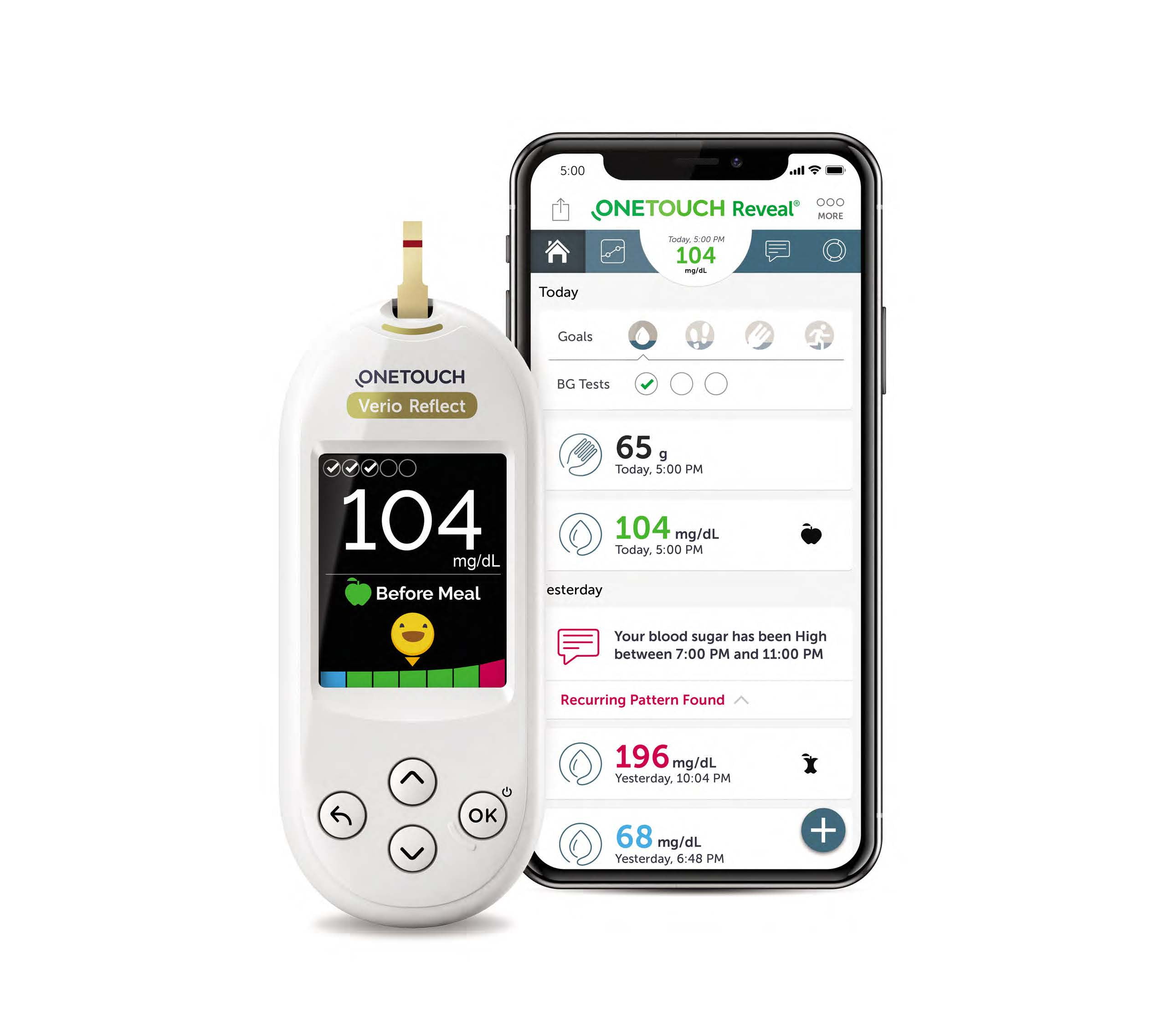 Onetouch verio reflect blood glucose meter deal brickseek