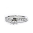 thumbnail image 2 of Bague de Fiançailles en Diamant 1/2ct avec Support en Or Blanc, 2 of 2