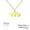 Gold, variant on Inverted Bat Pendant Necklace Stainless Steel Animal Jewelry