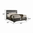 thumbnail image 6 of Matrix Traditional Wood Queen Storage Bed in Gray, 6 of 6