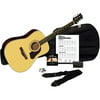 Silvertone SD3000 Natural Acoustic Guitar Package with Tuner, Gig Bag. Guitar Strap. Strings, Picks and Chord Chart