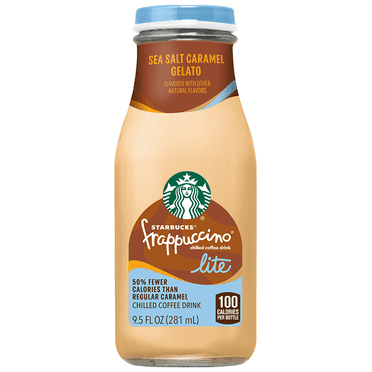 2 Pack Starbucks Sea Salt Caramel Gelato Frappuccino Lite Chilled Coffee Drink