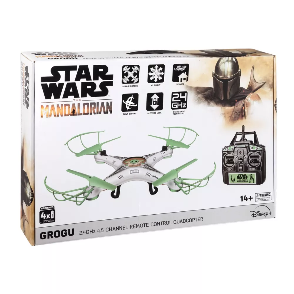 Star Wars The Mandalorian Grogu Baby Yoda 2.4GHz 4.5CH RC Quadcopter Drone