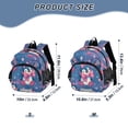 thumbnail image 2 of RMDQTR Adorable Ear-Print Backpack with Reflective Strip and Anti-Lost Leash Adjustable Shoulder Straps Mini Travel Backpack Penguins with Pink Bows, 2 of 7