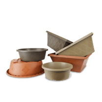 Landmark Plastic Tiffany & Garden Weave Plastic Pot Planter Set of 6