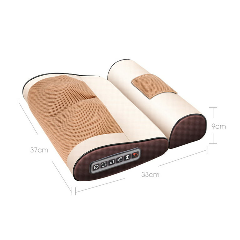 Cordless Travel Kneading Neck Massage Pillow Air Traction Back Lumbar  Massager Cushion - China Pillow Massager, Travel Massage Pillow