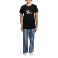 thumbnail image 4 of CafePress - Kiniart Westie Red Kilt Women's Dark Pajamas - Women's Short Sleeve Print T-Shirt and Pants Dark Cotton Pajama Set, 4 of 7