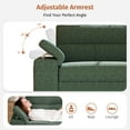 thumbnail image 5 of 71" Modern Loveseat Sofa 2 Seat Chenille Couch Adjustable Armrest for Living Room Small Spaces Green, 5 of 10