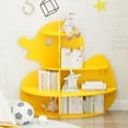 thumbnail image 3 of Hironpal Yellow Duck Kids Toddler Bookcase with 4-Tier Wood Display Shelf for Nursery Playroom Boy Girl's Gift, 3 of 8