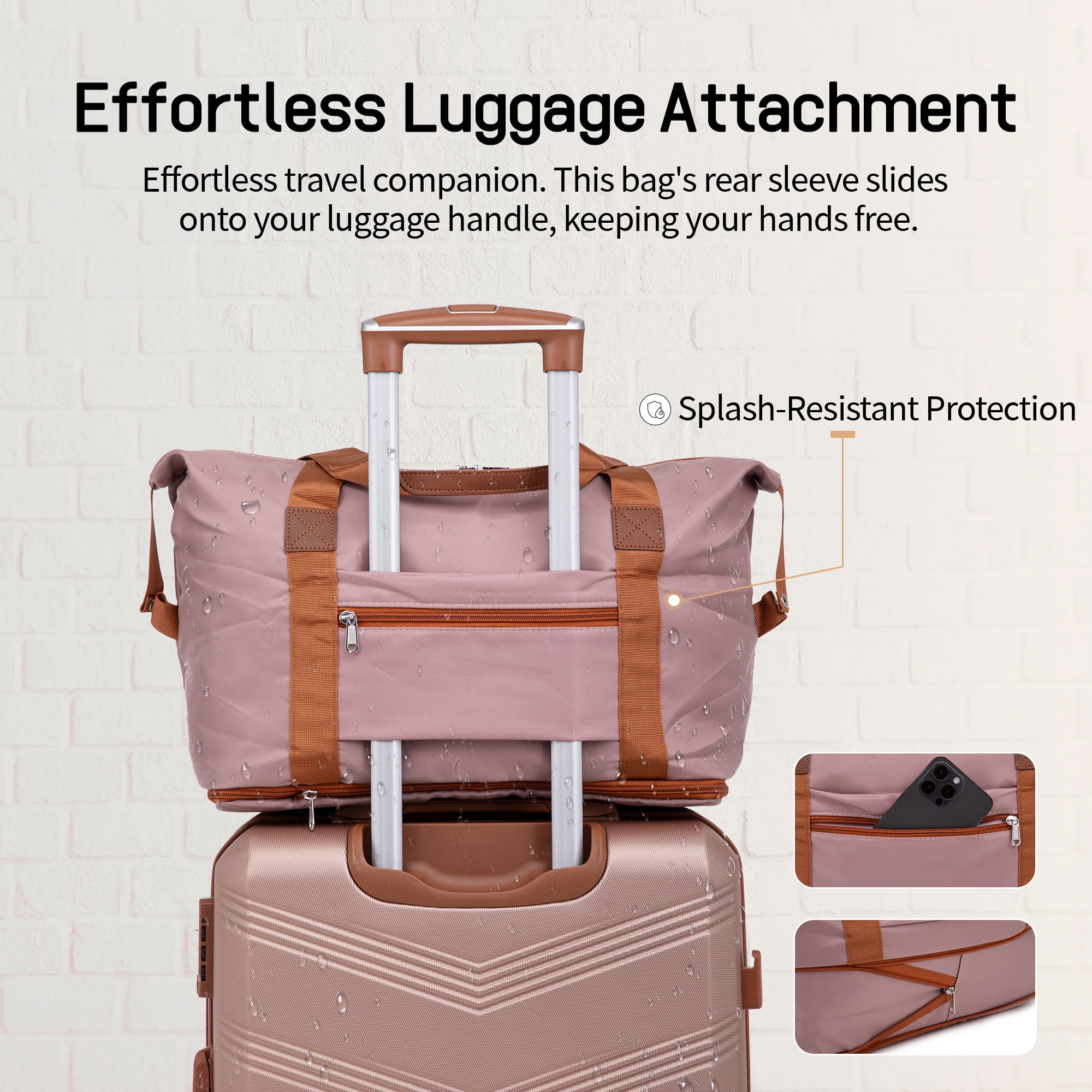 CONCEPZEN 5-Piece Expandable Hardshell Luggage Set with Spinner Wheels TSA Approved Carry On 20-Inch & Checked 24/28-Inch Lightweight Suitcases Suitable for Business and Family Travel