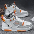 thumbnail image 4 of Zapatillas de deporte informales para hombre, botas de nieve cálidas de lana para invierno, zapatos antideslizantes de fondo alto y grueso para correr, calzado para deportes al aire libre, 2024, 4 of 5